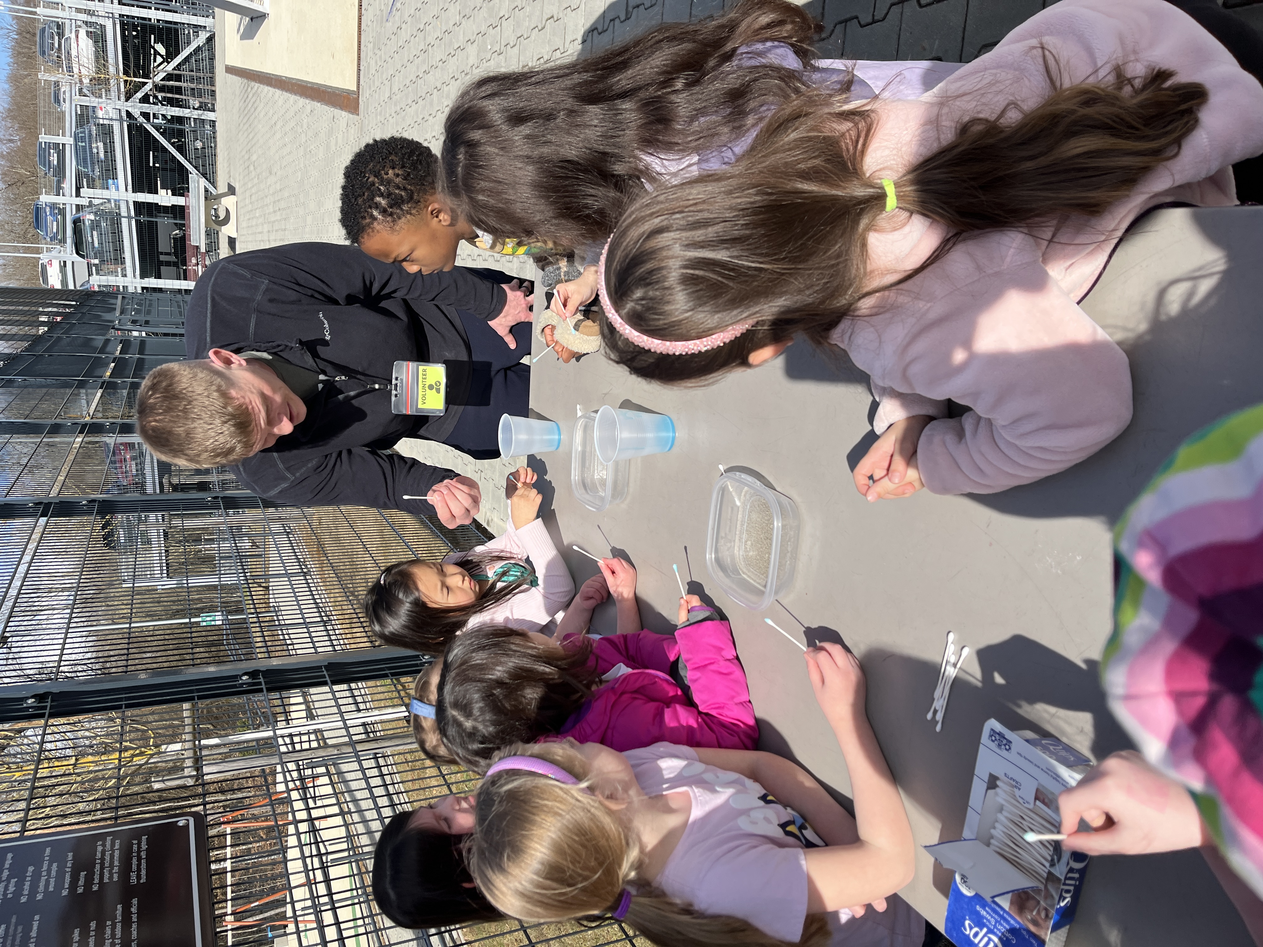 kids doing science experiments outside