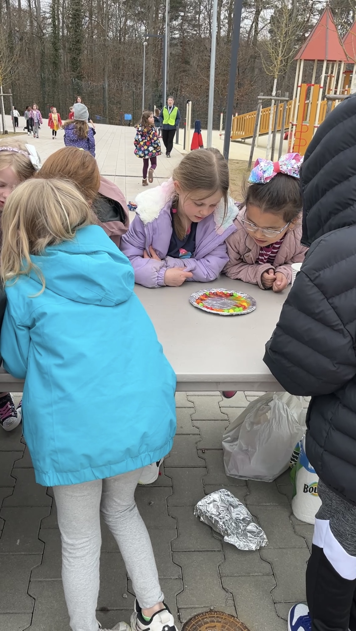 kids doing science experiments outside