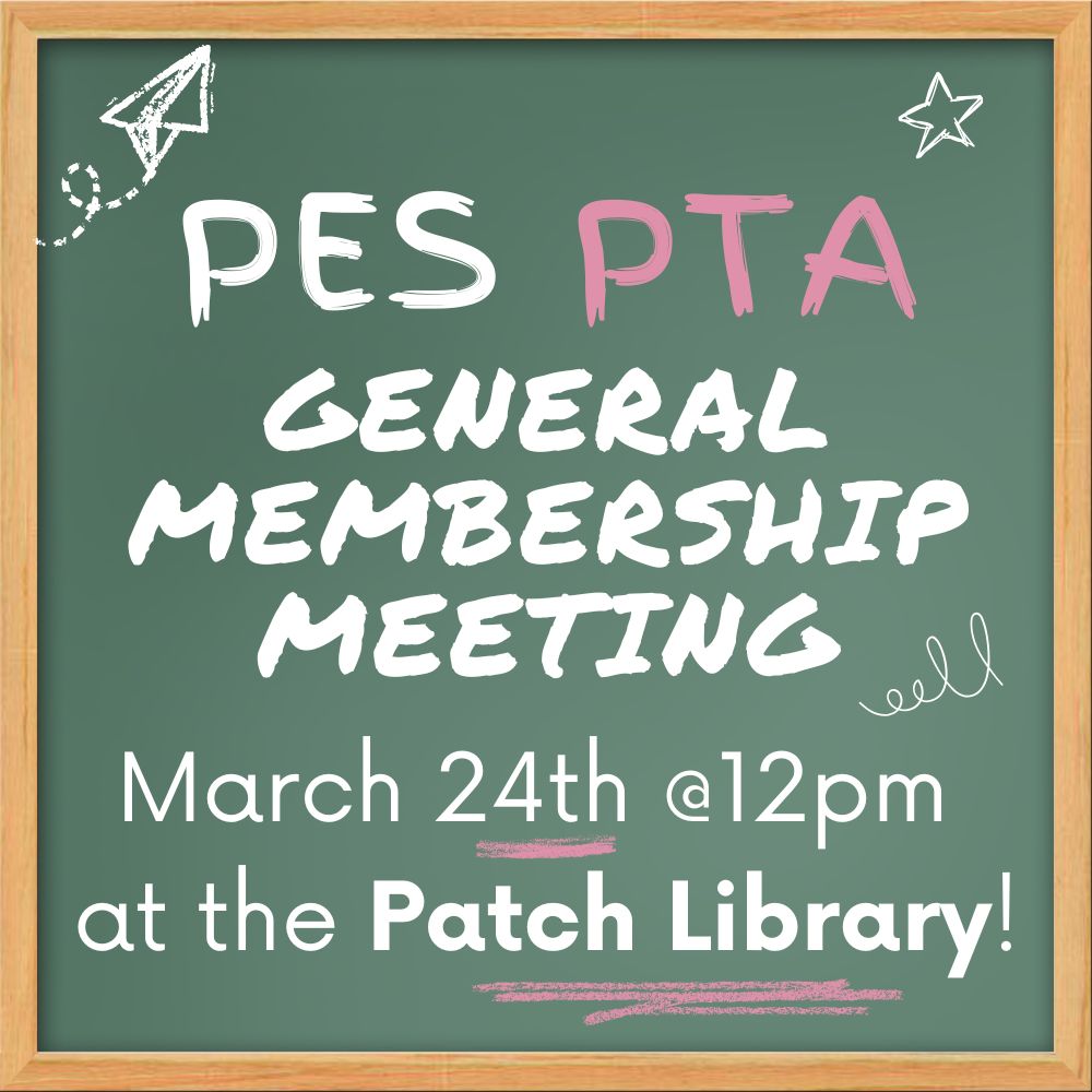 PTA Membership meeting 3/24