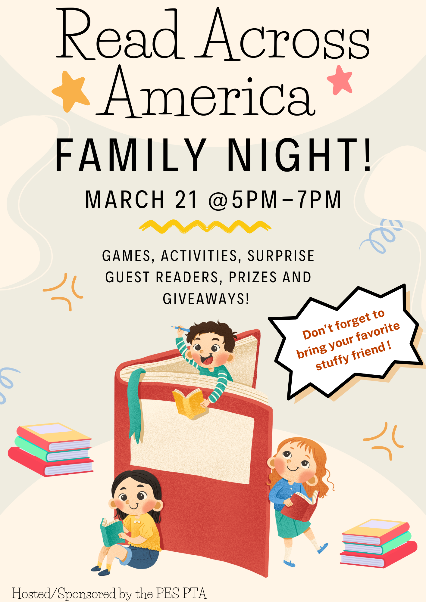 Read Across America Family Night March 21 5-7PM