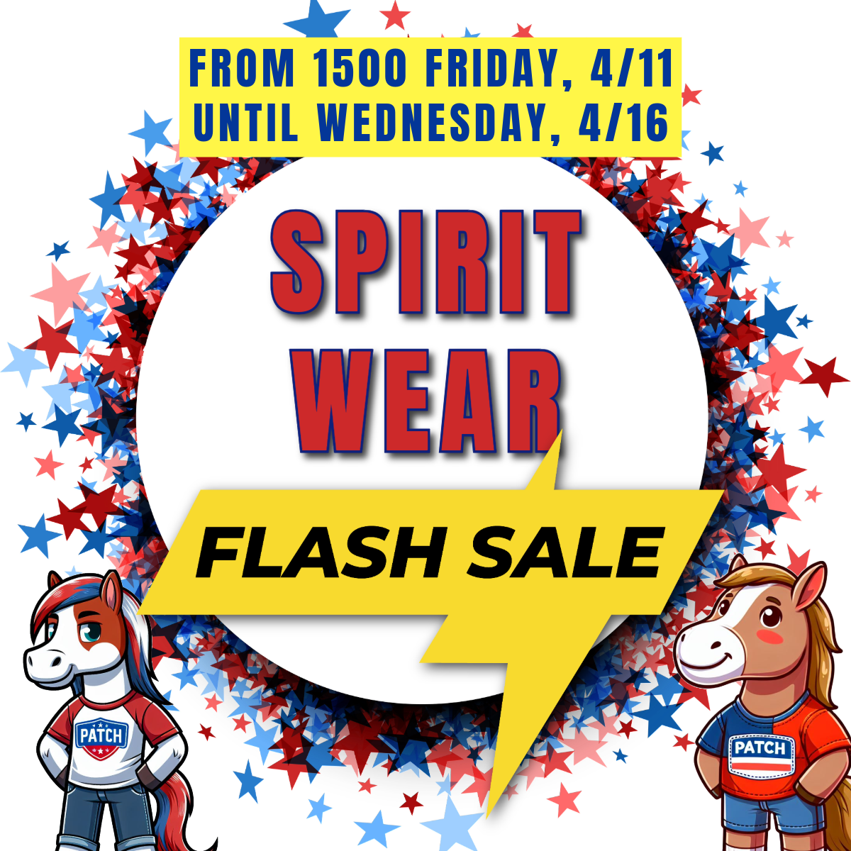 spirit wear flash sale