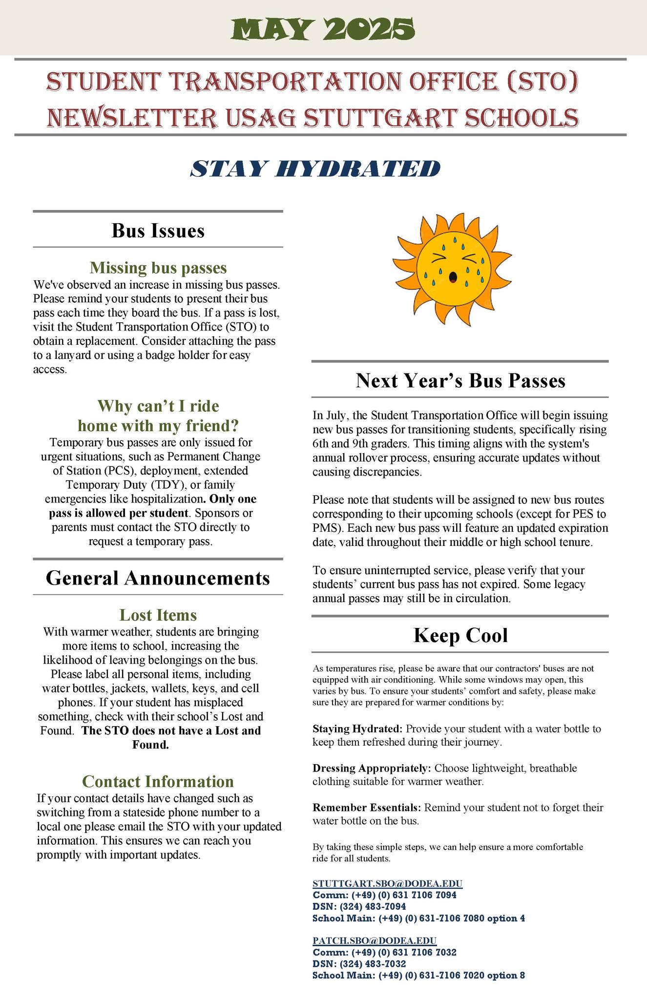 may transportation info